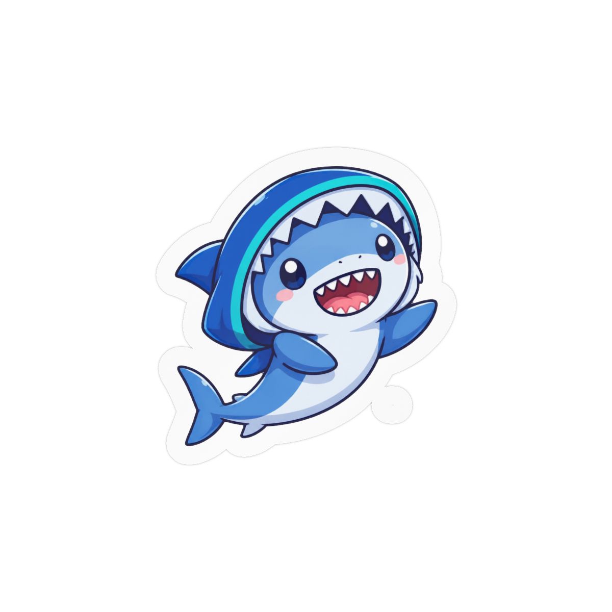 Gawr Gura Chomp Cute Shark Sticker | Adorable Hololive Vinyl Decal - alternate angle 3, merchandise
