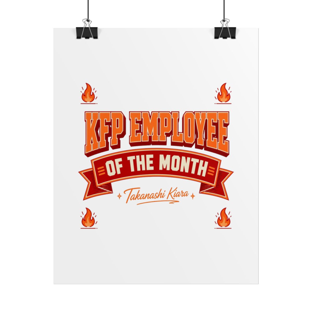 Hololive EN "KFP Employee of the Month" Poster