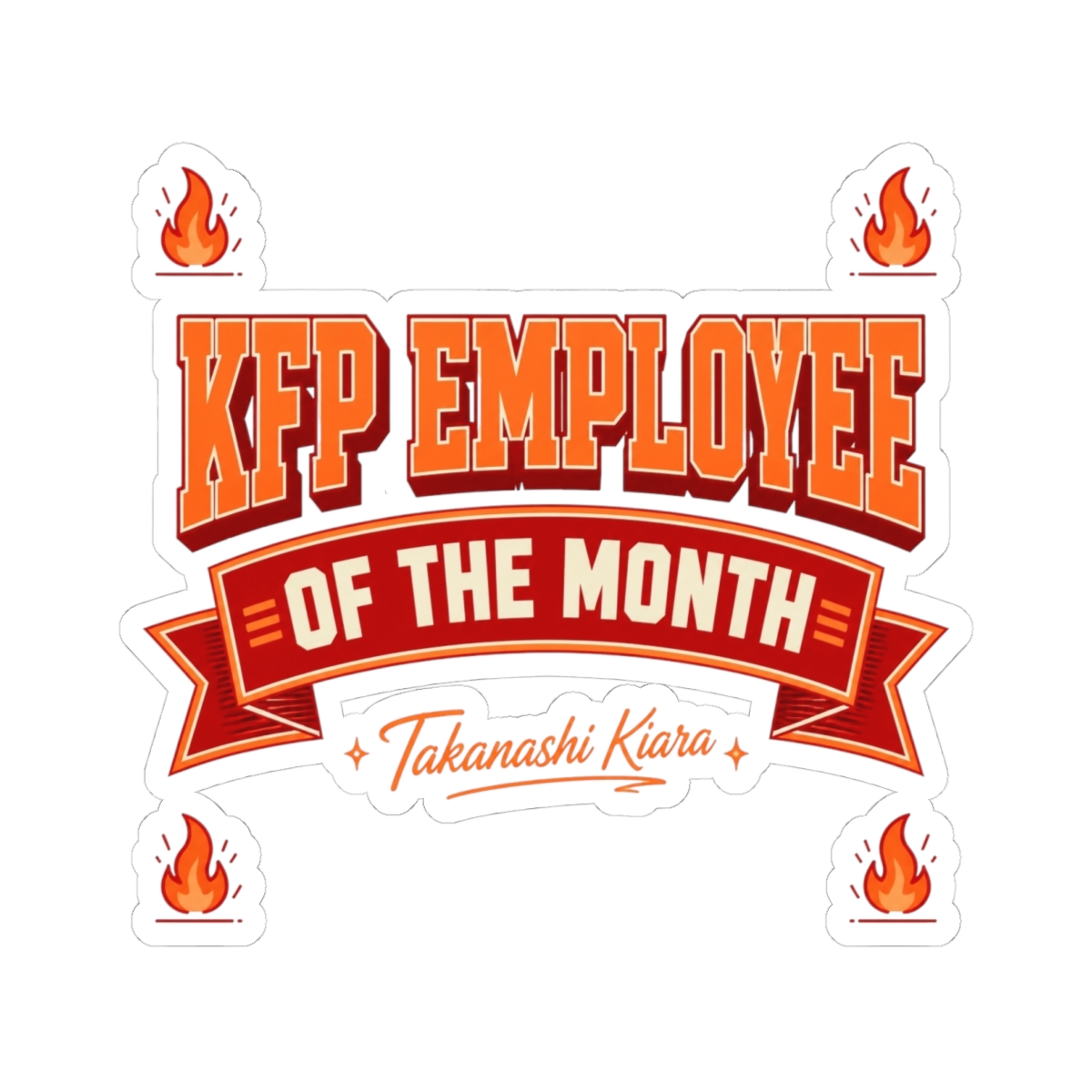 Hololive EN "KFP Employee of the Month" Sticker