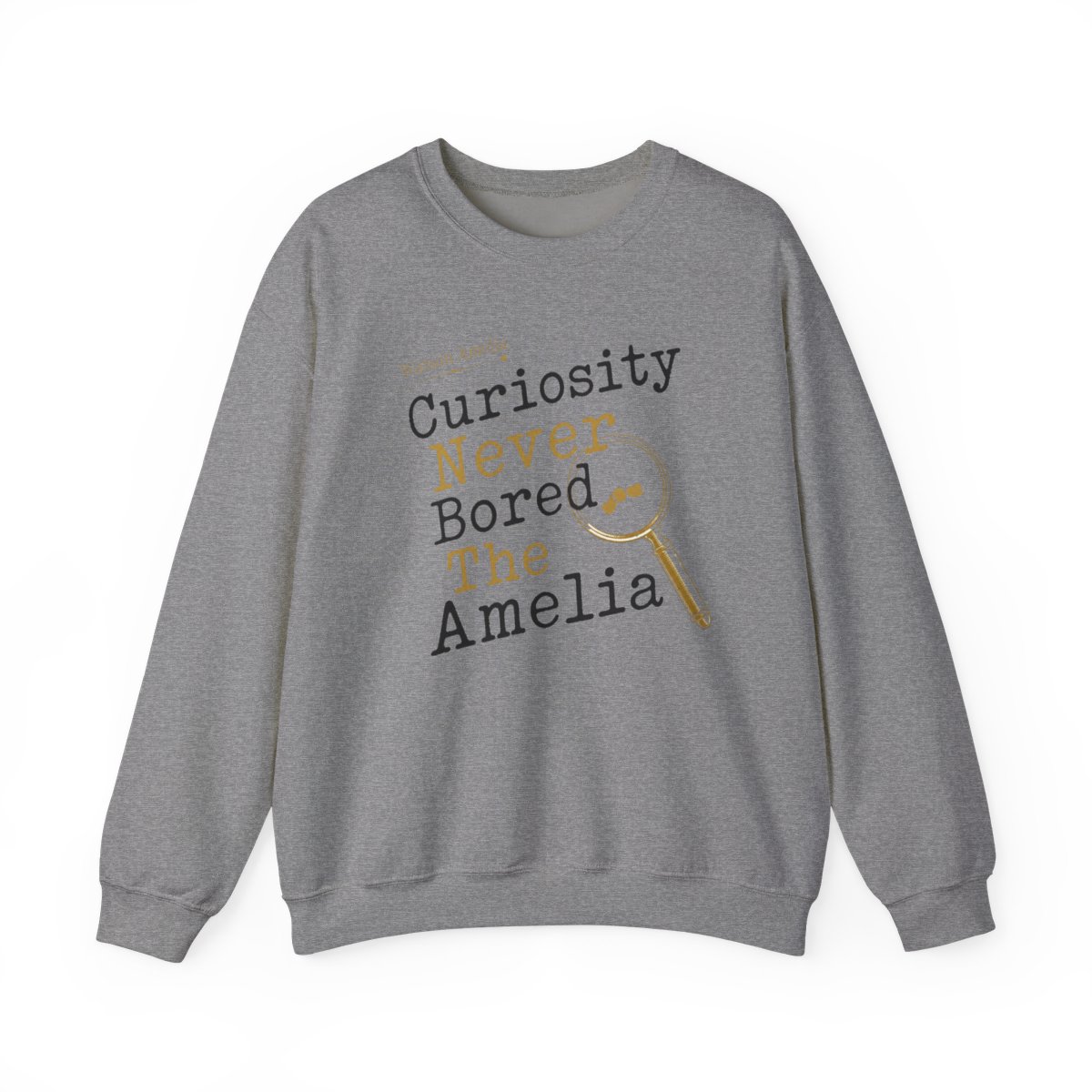 Hololive EN "Curiosity Never Bored The Amelia" Crewneck