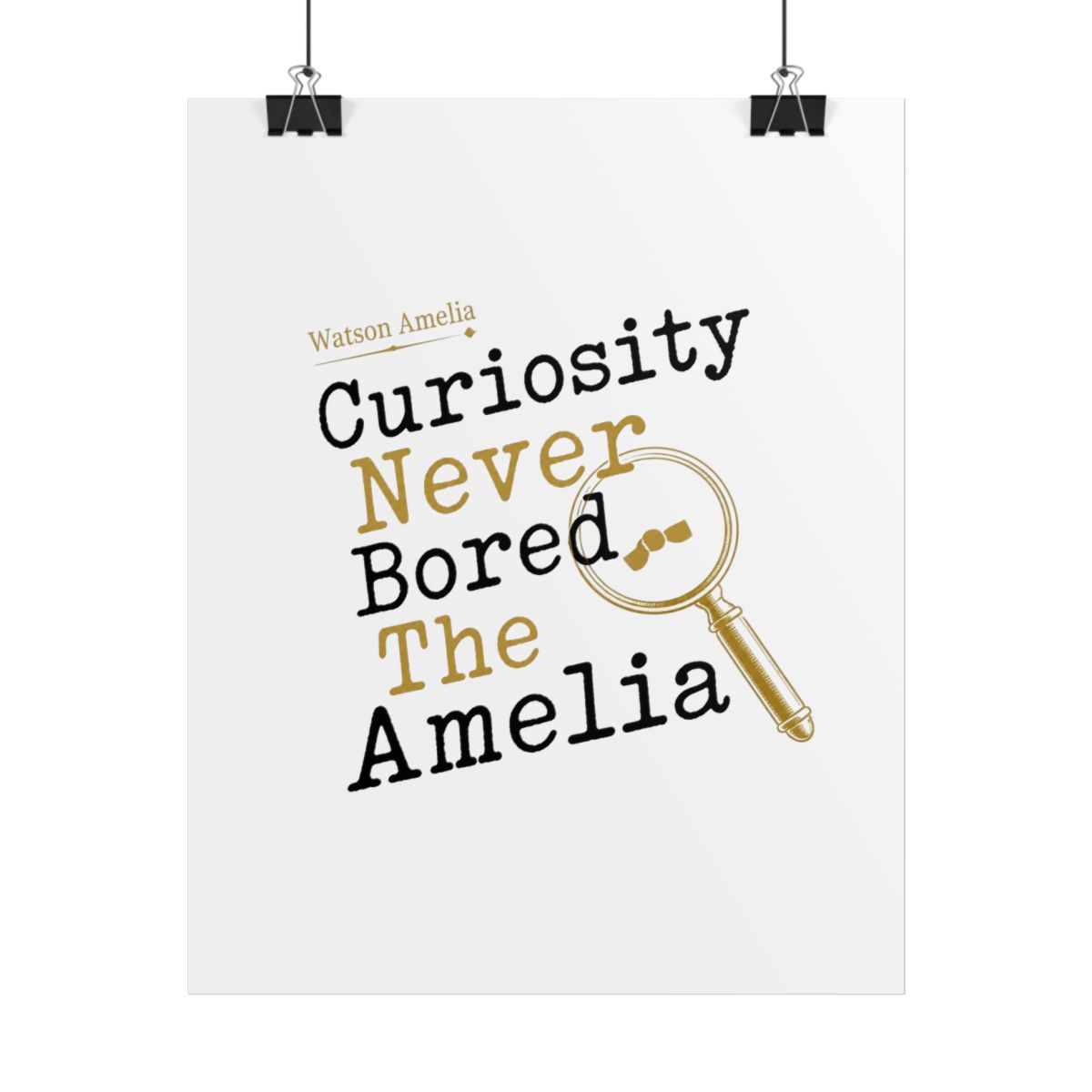 Hololive EN "Curiosity Never Bored The Amelia" Poster