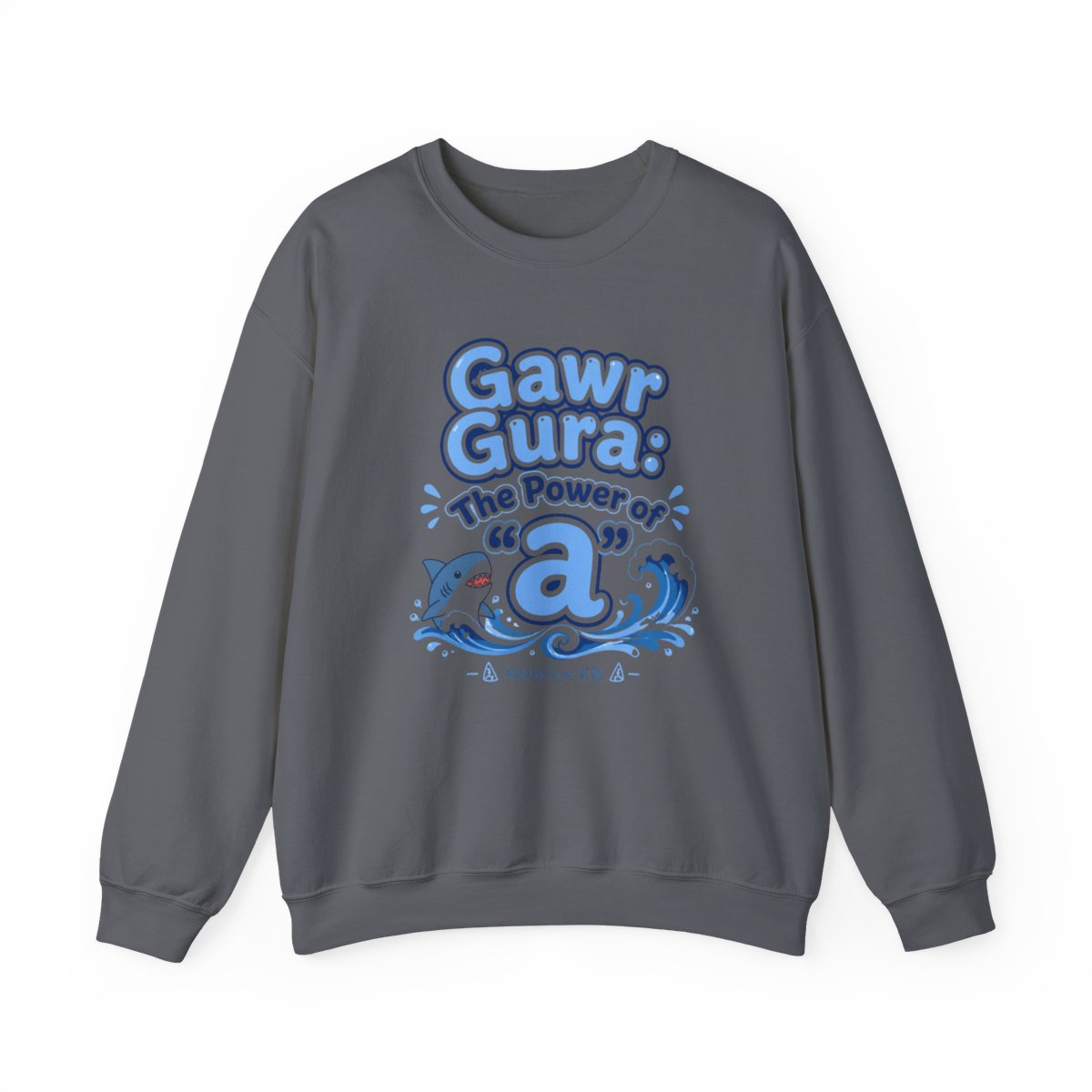 Hololive EN "Gawr Gura: The Power of " Crewneck - alternate angle 3, merchandise