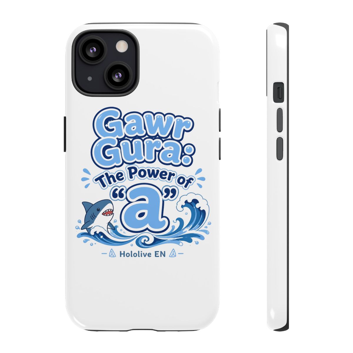 Hololive EN "Gawr Gura: The Power of " Phone Case - alternate angle 1, merchandise