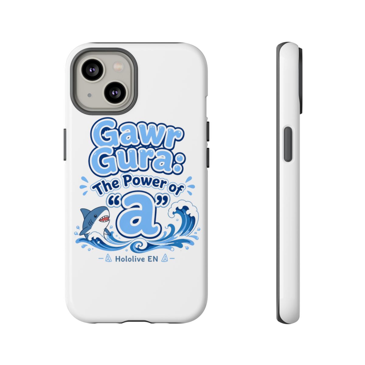 Hololive EN "Gawr Gura: The Power of " Phone Case - alternate angle 4, merchandise