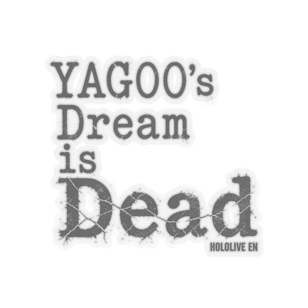 Hololive EN "YAGOO" Sticker - alternate angle 2, merchandise