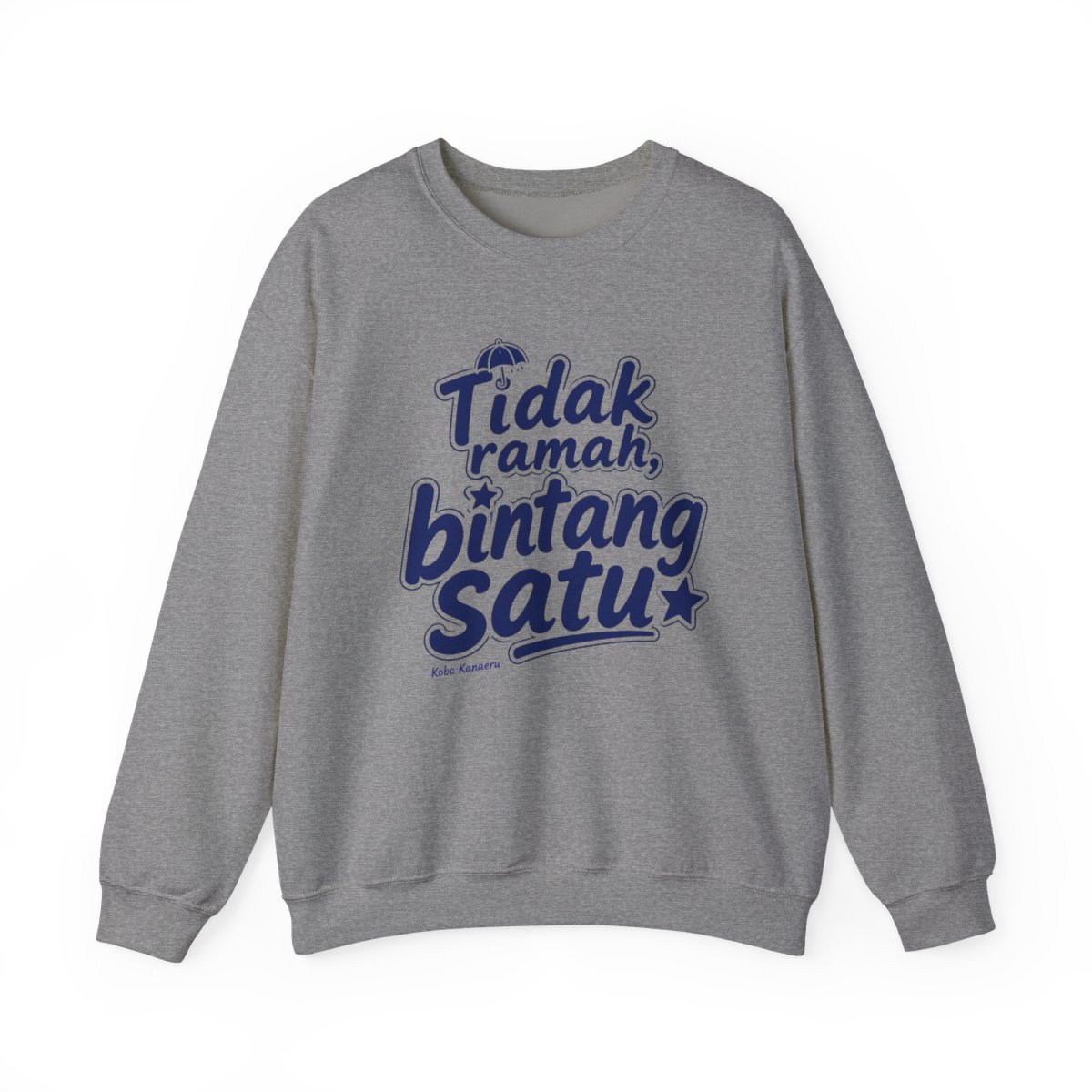 Kobo Kanaeru "Tidak ramah, bintang satu" Crewneck - alternate angle 3, merchandise