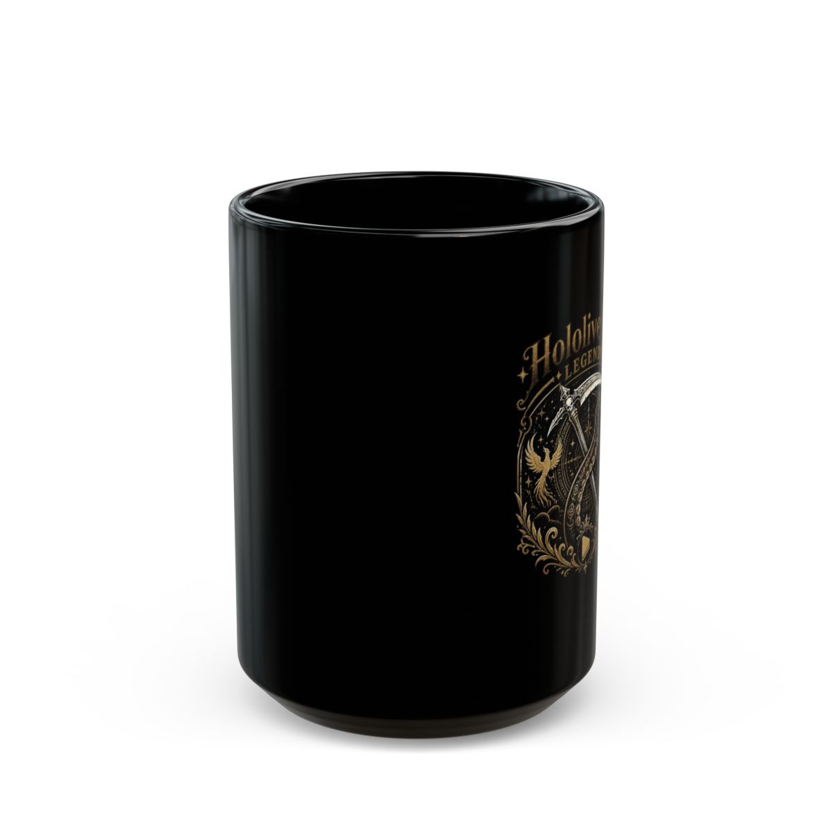 Hololive EN "Hololive EN Legends" Black Mug - alternate angle 2, merchandise