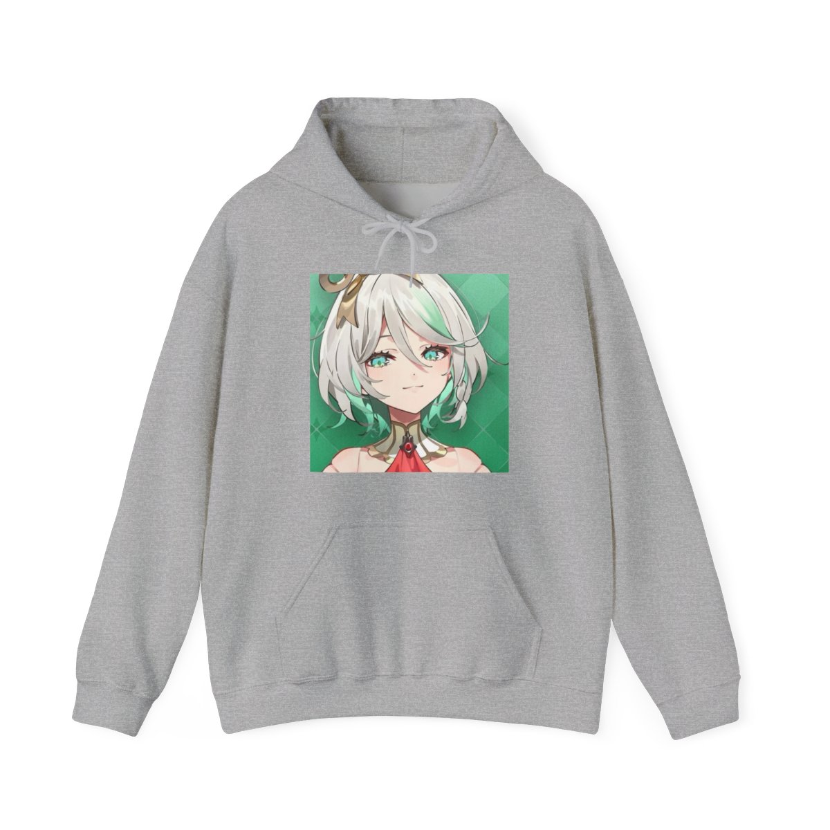 Hololive Emerald Green Hoodie - alternate angle 3, merchandise