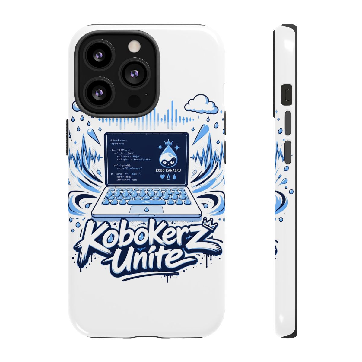 Kobo Kanaeru "Kobokerz Unite" Phone Case - alternate angle 3, merchandise