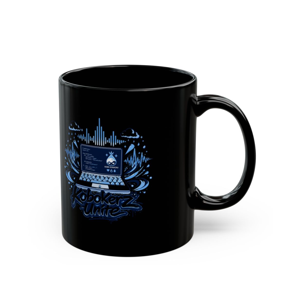 Kobo Kanaeru "Kobokerz Unite" Black Mug