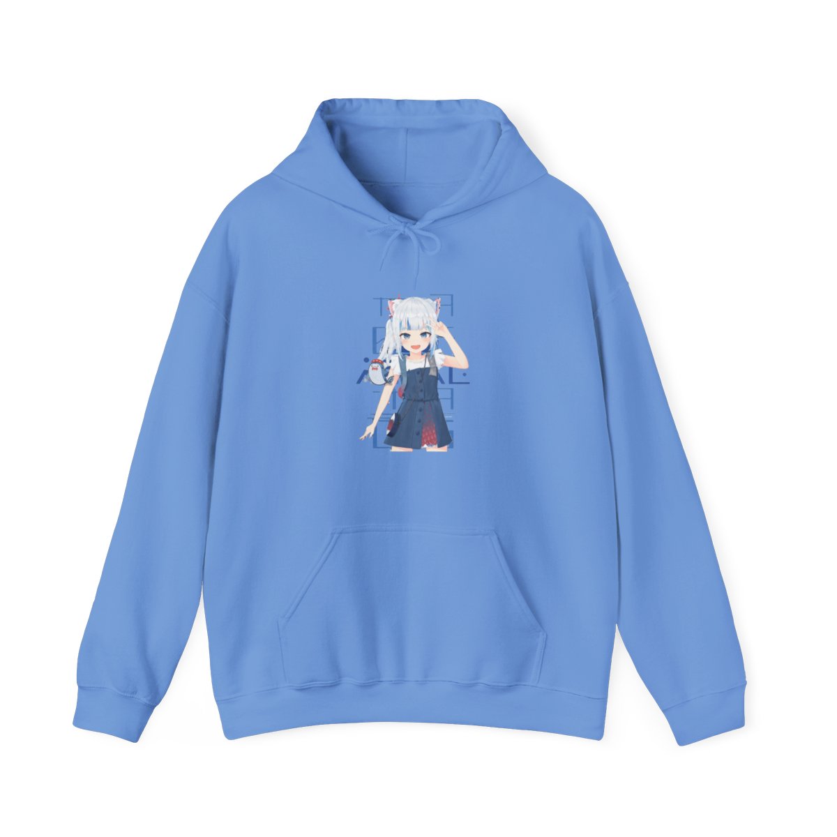 Hololive EN - Gawr Gura Hoodie - alternate angle 3, merchandise