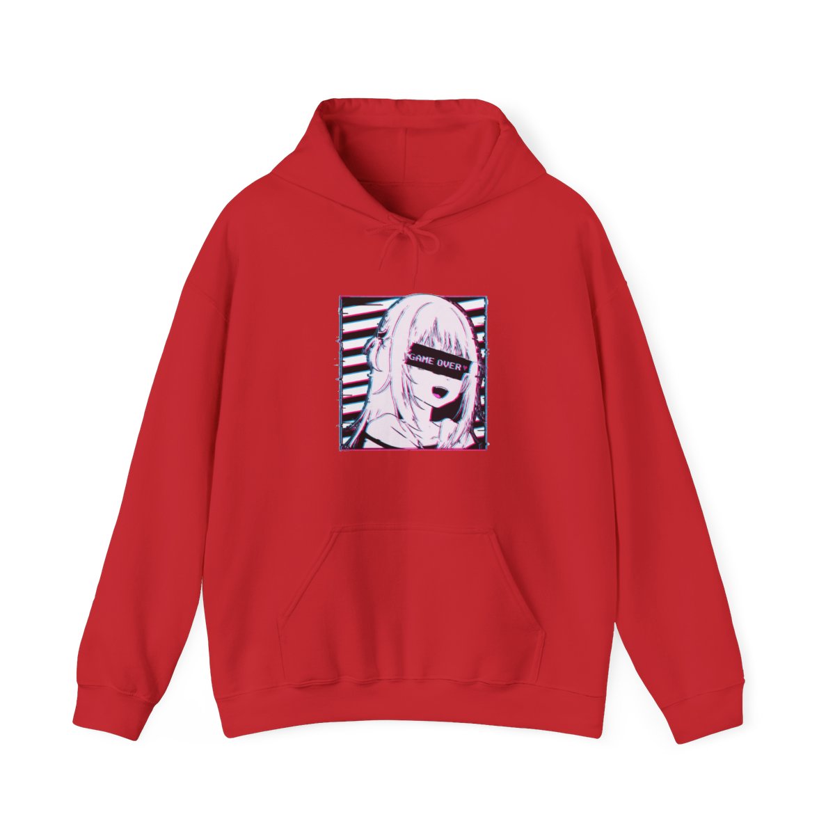 Gawr Gura Hololive En Glitched Hoodie - alternate angle 4, merchandise