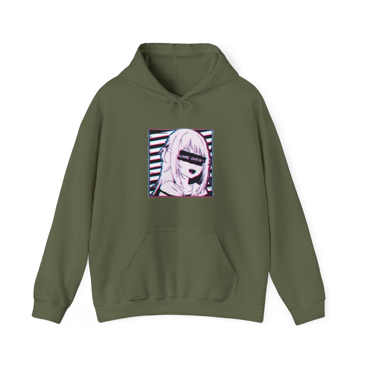 Gawr Gura Hololive En Glitched Hoodie - alternate angle 5, merchandise