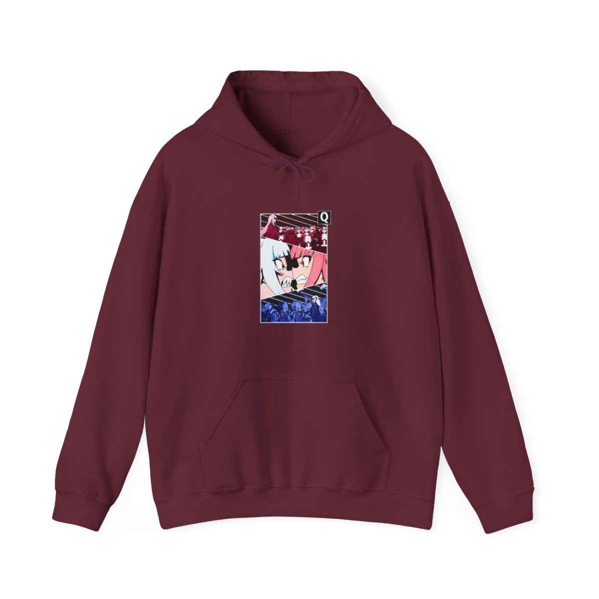 Q | Gawr Gura & Calliope Mori Hololive En Hoodie - alternate angle 3, merchandise