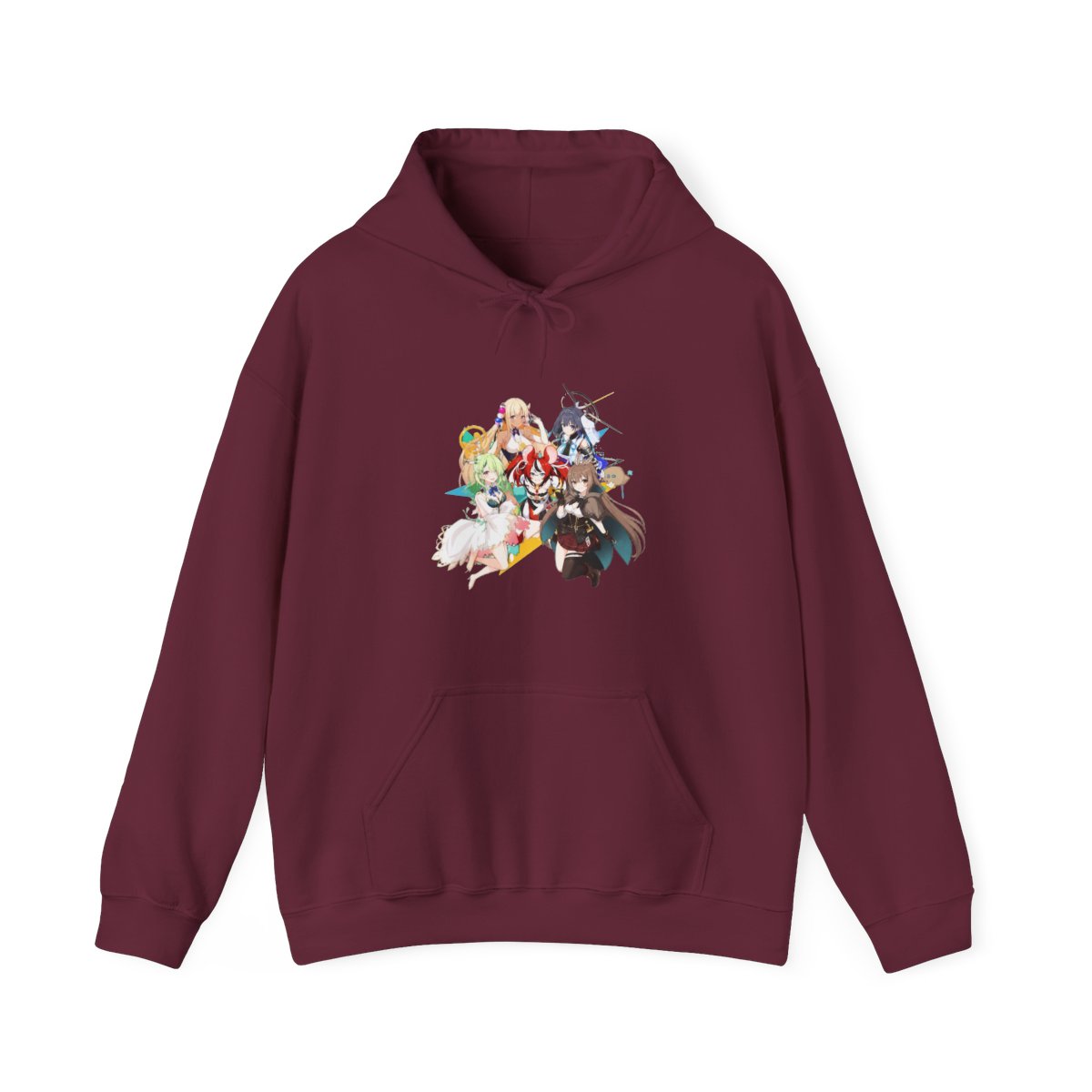 Hololive EN - All Hololive Council (Hakos Baelz, Nanashi Mumei, Tsukumo Sana, Ceres Fauna, Ouro Kronii) Hoodie - alternate angle 5, merchandise