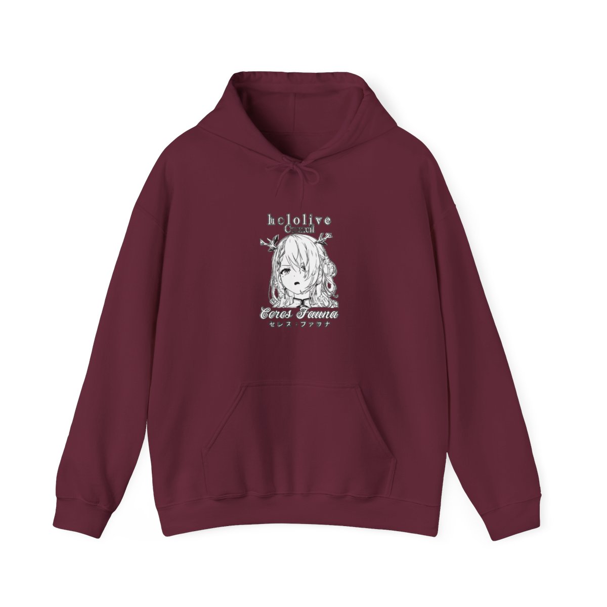 Hololive Psycho Black & Orange Artist Design Hoodie - alternate angle 3, merchandise