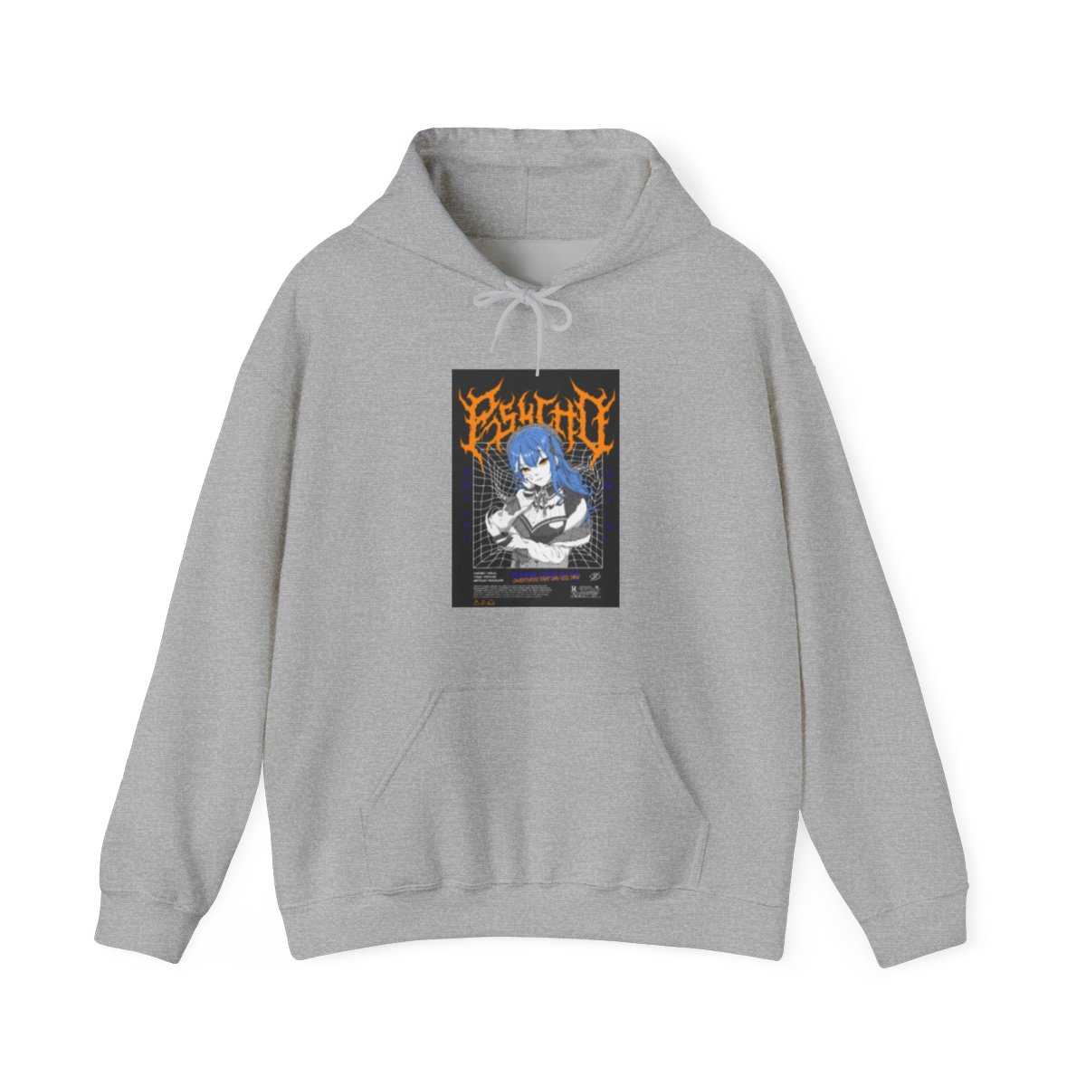 Hololive Psycho Black & Orange Artist Design Hoodie