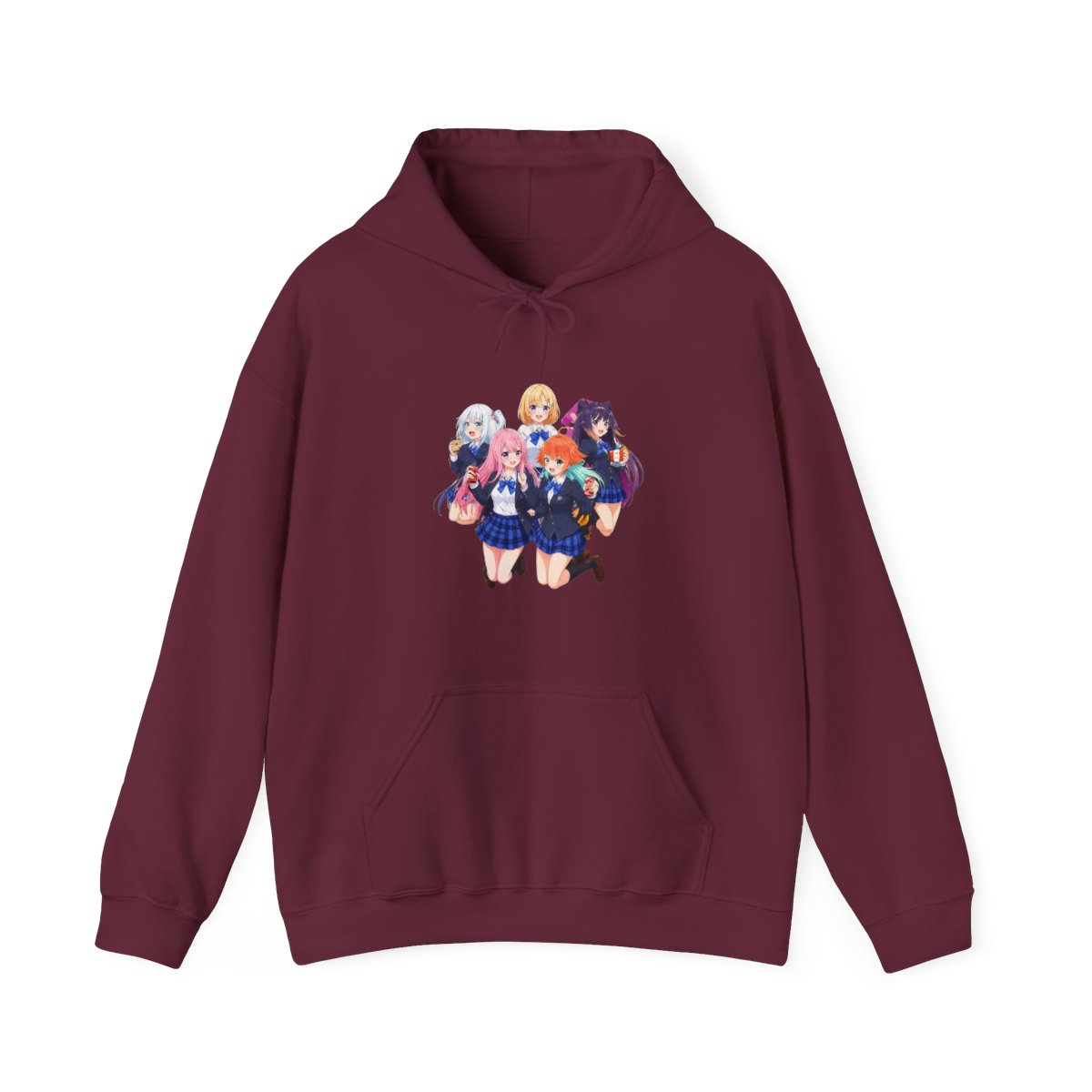 Hololive EN - All Holomyth (Gawr Gura, Watson Amelia, Takanashi Kiara, Ninomae Ina'nis and Mori Calliope) Hoodie - alternate angle 3, merchandise
