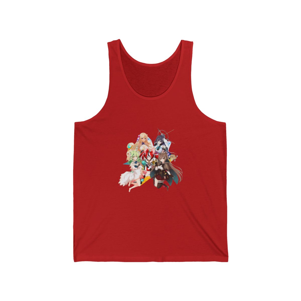 Hololive EN - All Hololive Council (Hakos Baelz, Nanashi Mumei, Tsukumo Sana, Ceres Fauna, Ouro Kronii) Tank Top