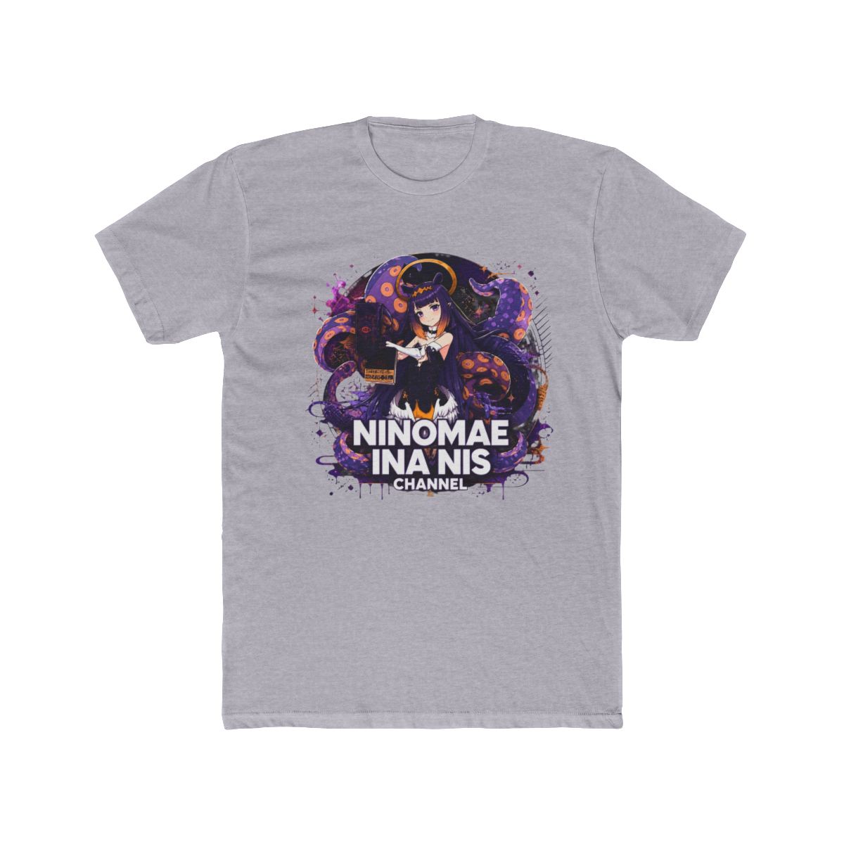 Hololive EN - Ninomae Ina'nis Channel Long Sleeve T Shirt - alternate angle 3, merchandise