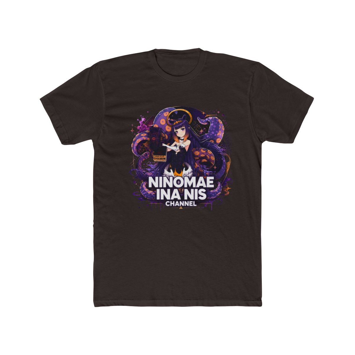 Hololive EN - Ninomae Ina'nis Channel Long Sleeve T Shirt - alternate angle 2, merchandise