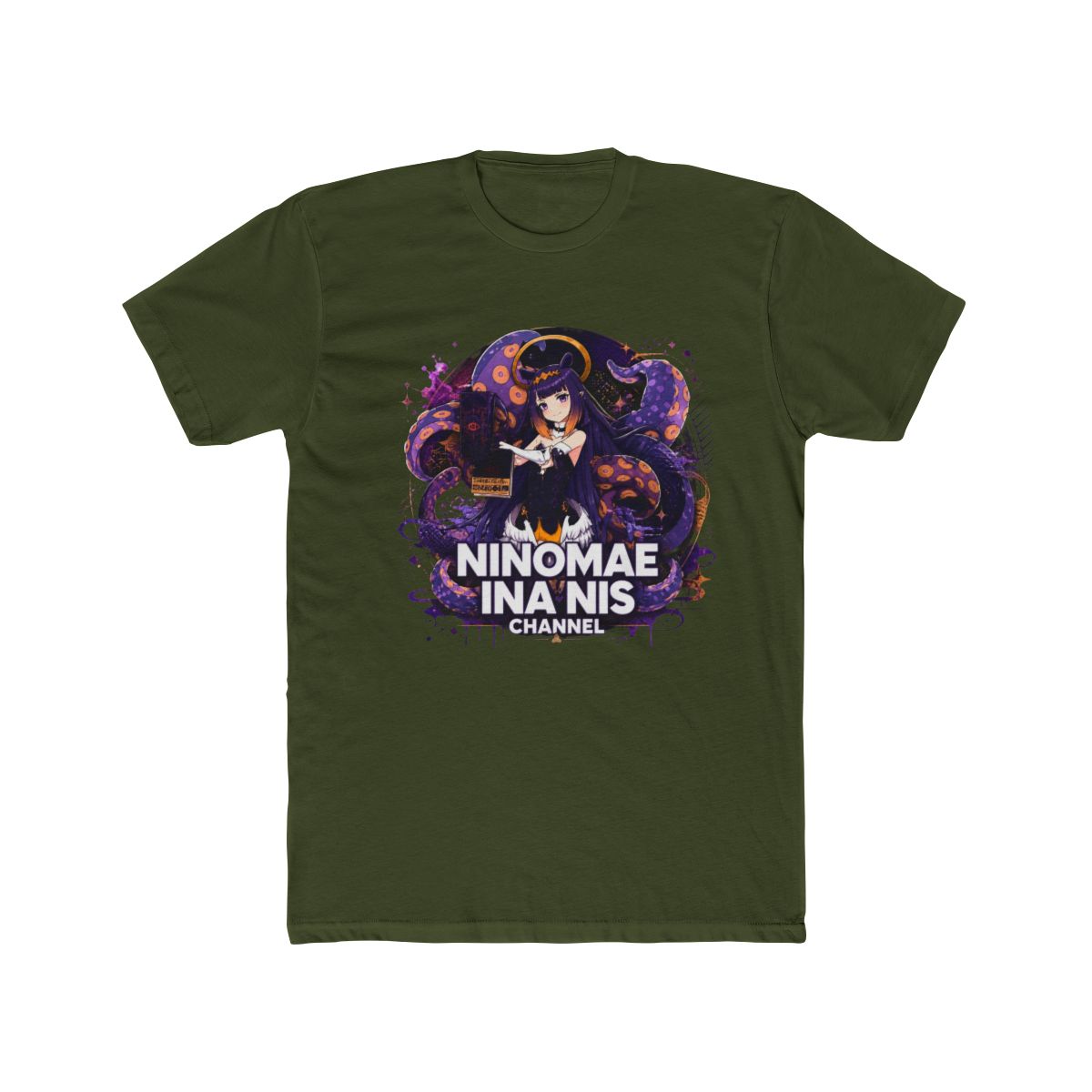 Hololive EN - Ninomae Ina'nis Channel Long Sleeve T Shirt - alternate angle 4, merchandise