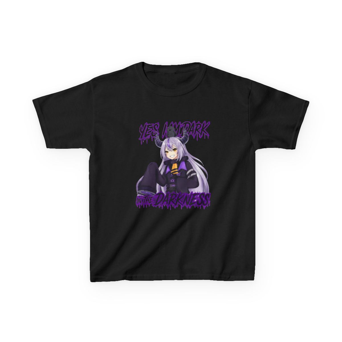 Hololive - La+ Darkness Kids T-Shirt | Hololive EN - alternate angle 2, merchandise