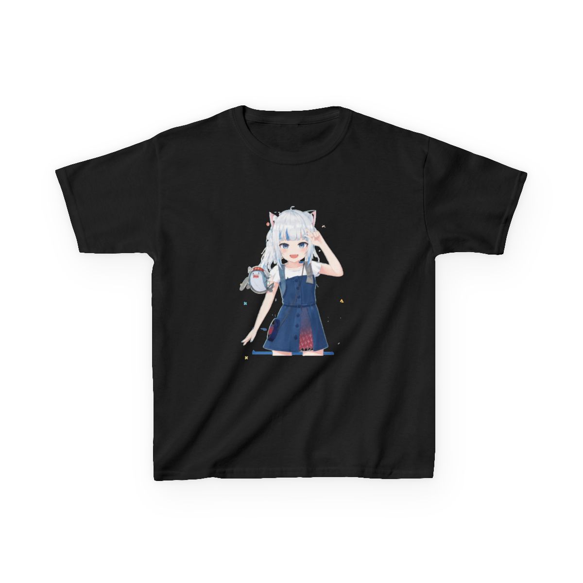 Hololive EN - Gawr Gura Kids T-Shirt - alternate angle 4, merchandise