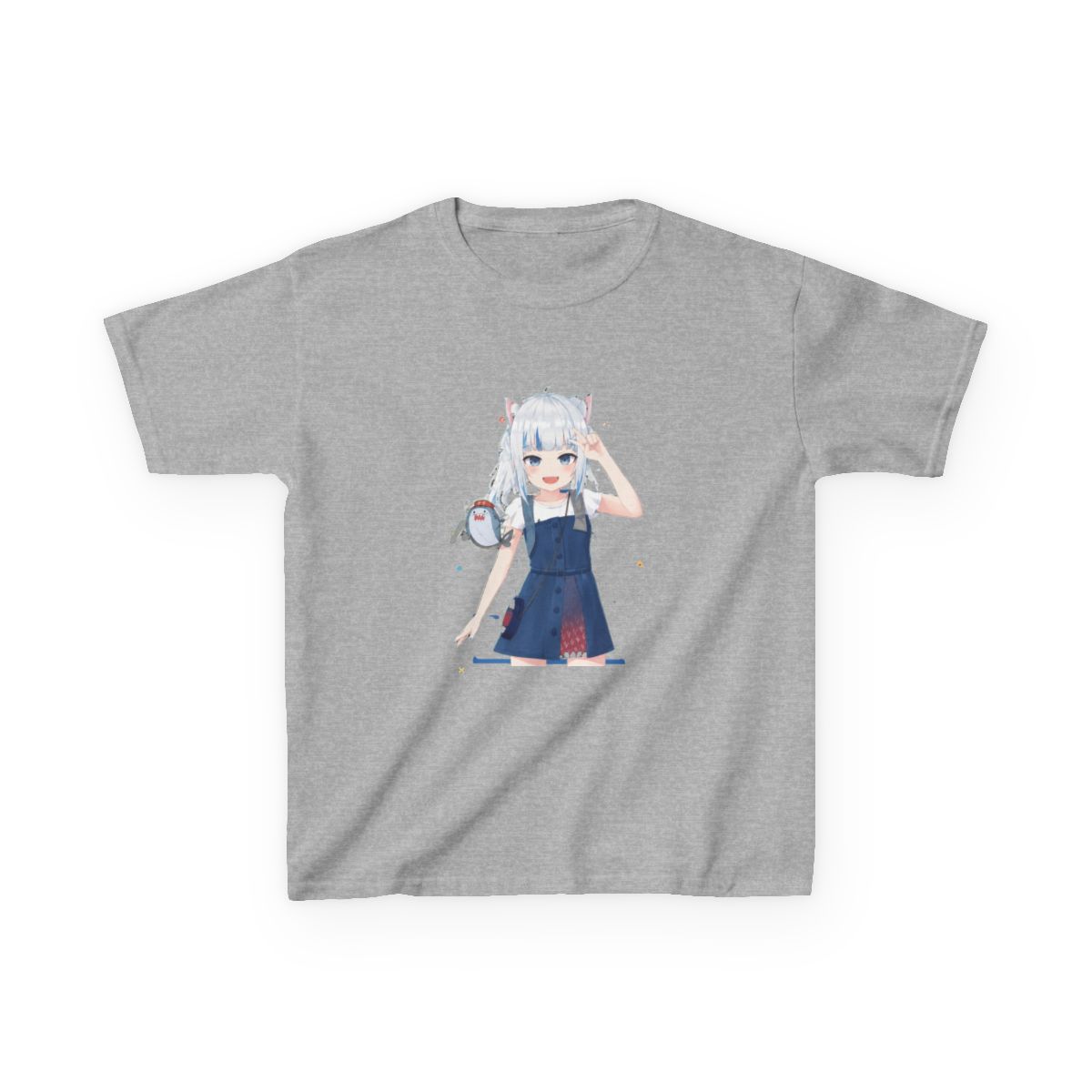 Hololive EN - Gawr Gura Kids T-Shirt - alternate angle 5, merchandise