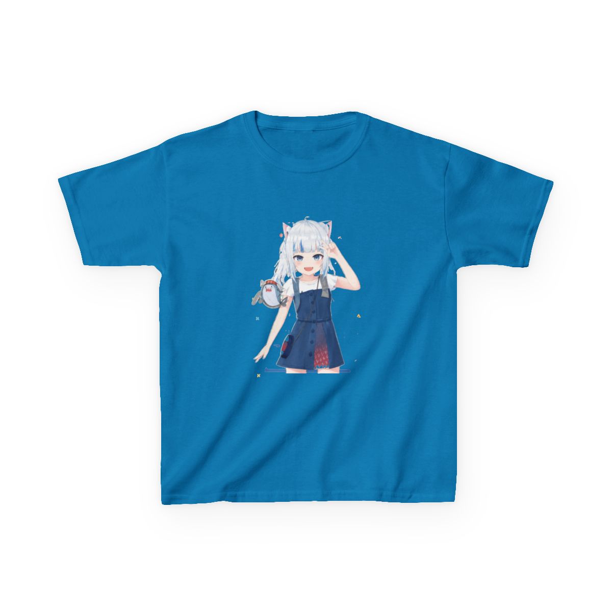 Hololive EN - Gawr Gura Kids T-Shirt - alternate angle 2, merchandise
