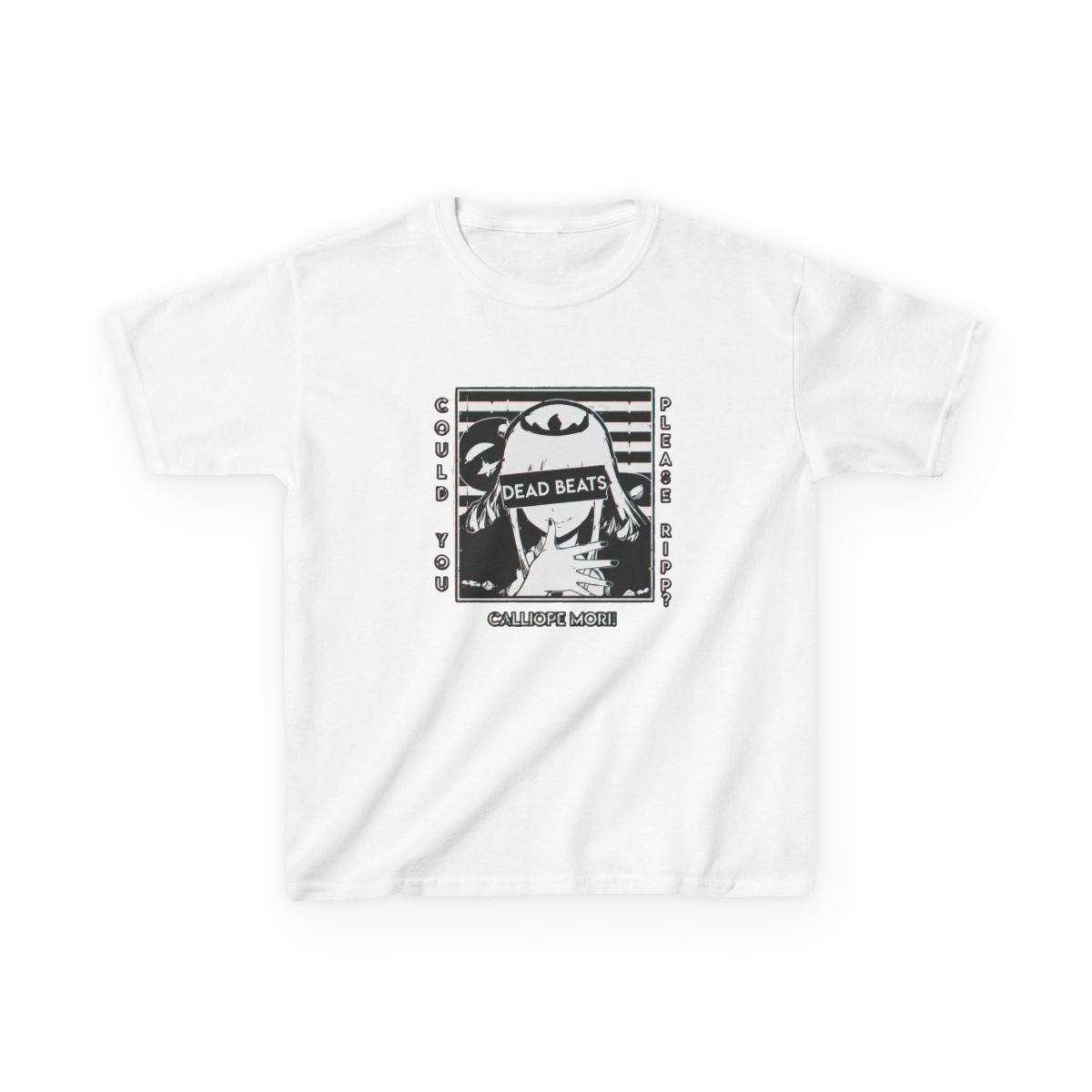 Calliope Mori Glitched Kids T-Shirt | Hololive EN