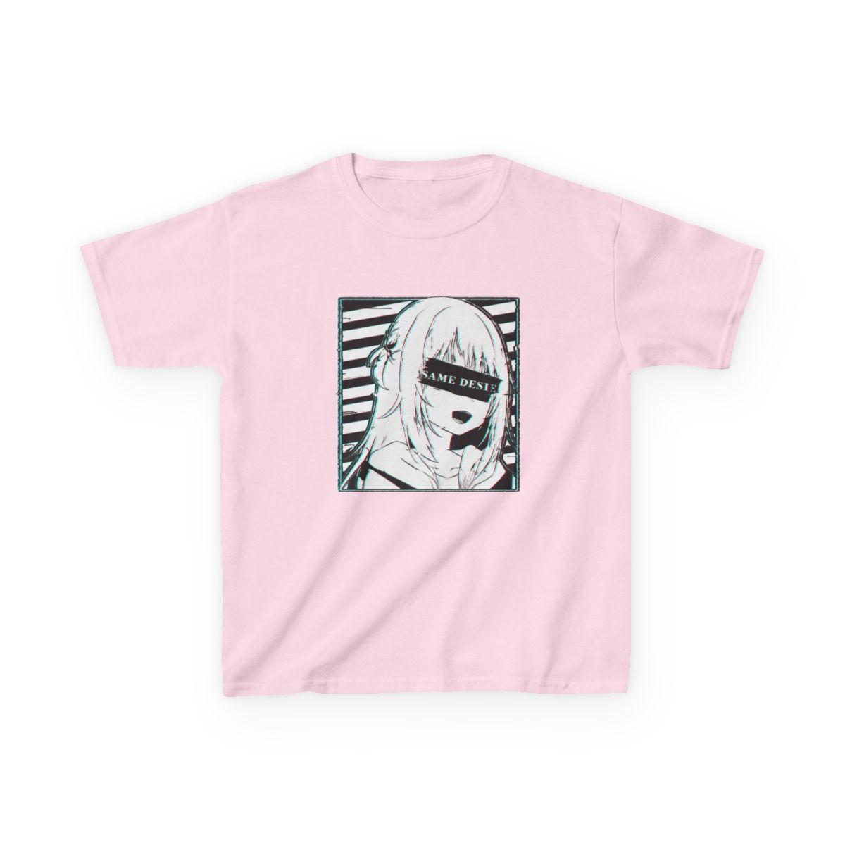 Gawr Gura Hololive En Glitched Kids T-Shirt - alternate angle 5, merchandise