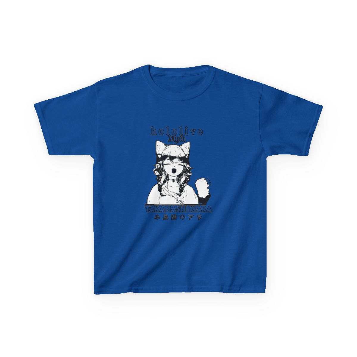 Takanashi Kiara Hololive English HoloMyth Kids T-Shirt - alternate angle 2, merchandise