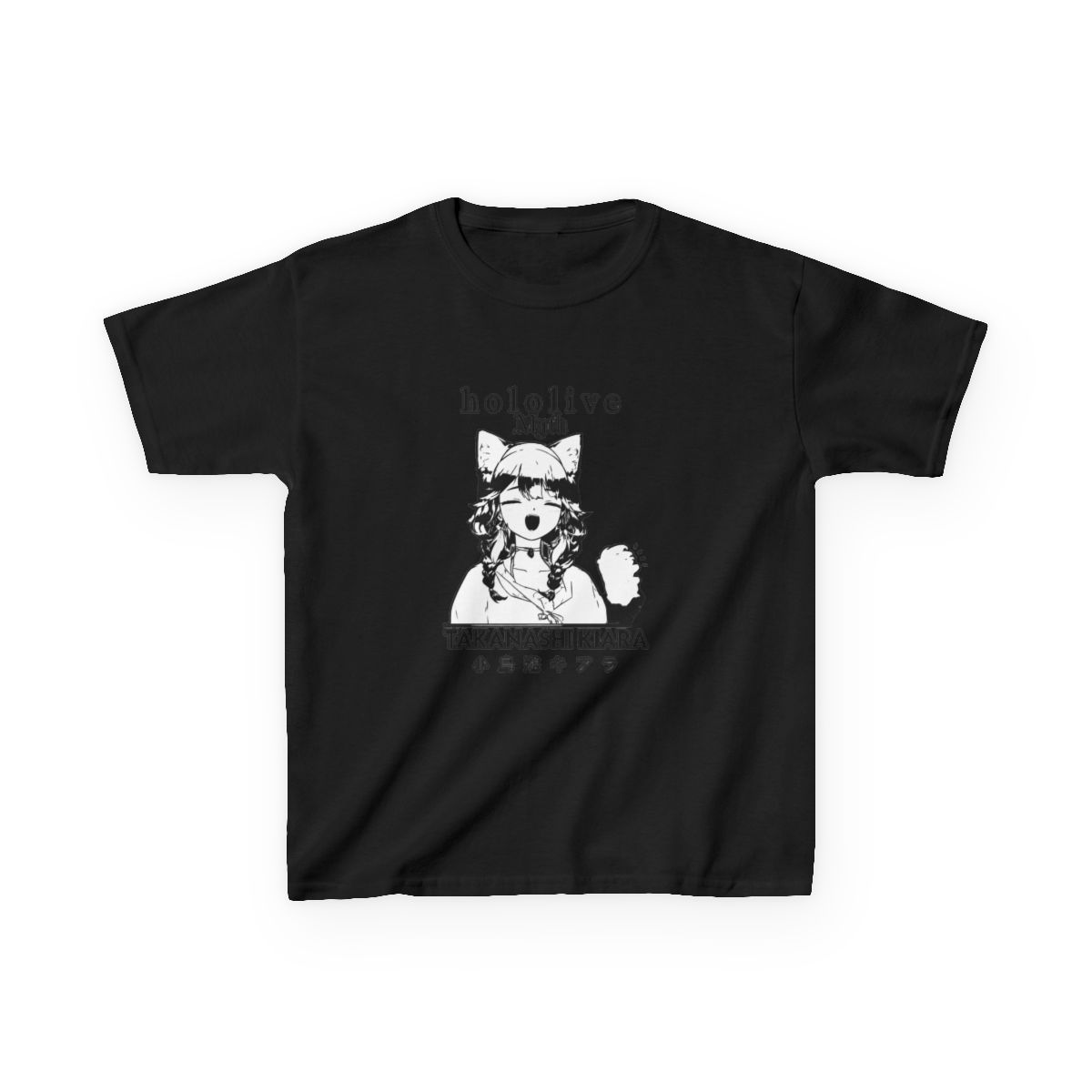 Takanashi Kiara Hololive English HoloMyth Kids T-Shirt - alternate angle 3, merchandise