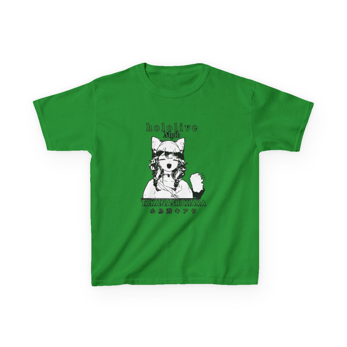 Takanashi Kiara Hololive English HoloMyth Kids T-Shirt - alternate angle 2, merchandise