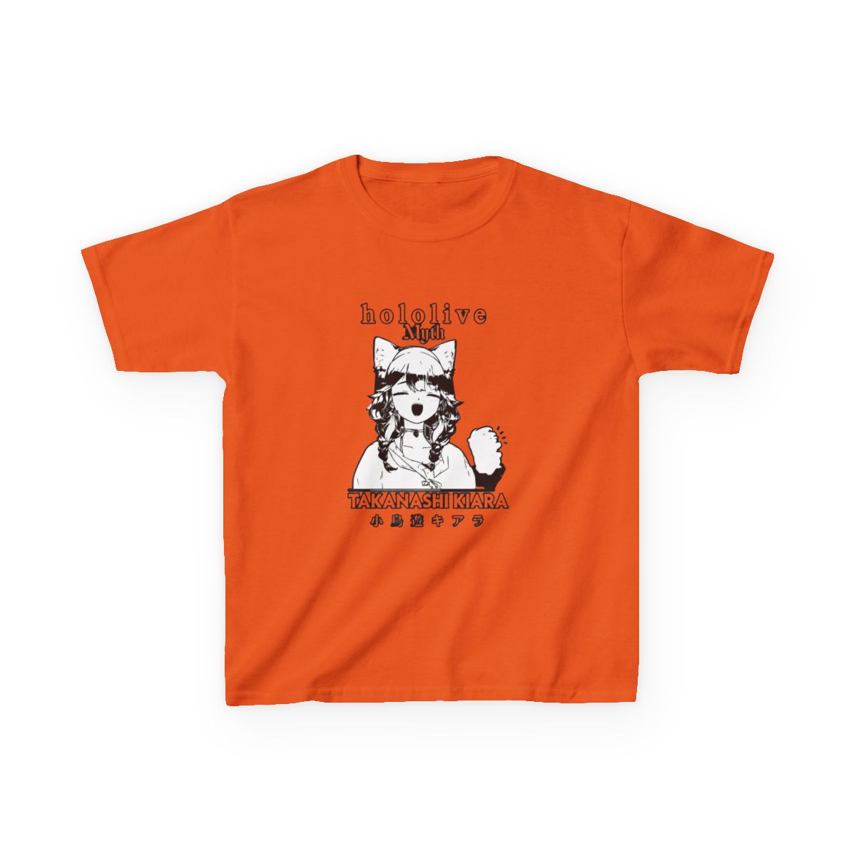 Takanashi Kiara Hololive English HoloMyth Kids T-Shirt - alternate angle 5, merchandise
