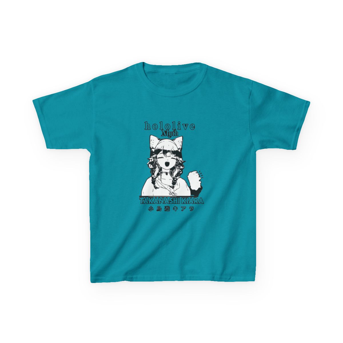 Takanashi Kiara Hololive English HoloMyth Kids T-Shirt - alternate angle 4, merchandise