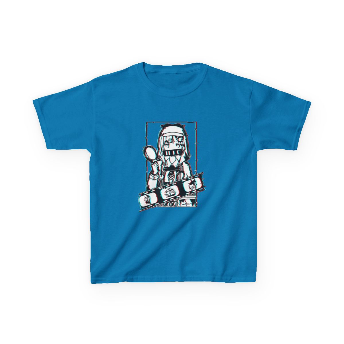 Amelia Watson Hololive English Glitched Kids T-Shirt - alternate angle 2, merchandise