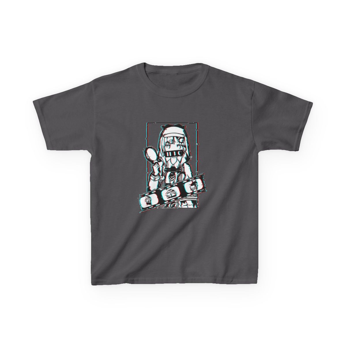 Amelia Watson Hololive English Glitched Kids T-Shirt - alternate angle 3, merchandise