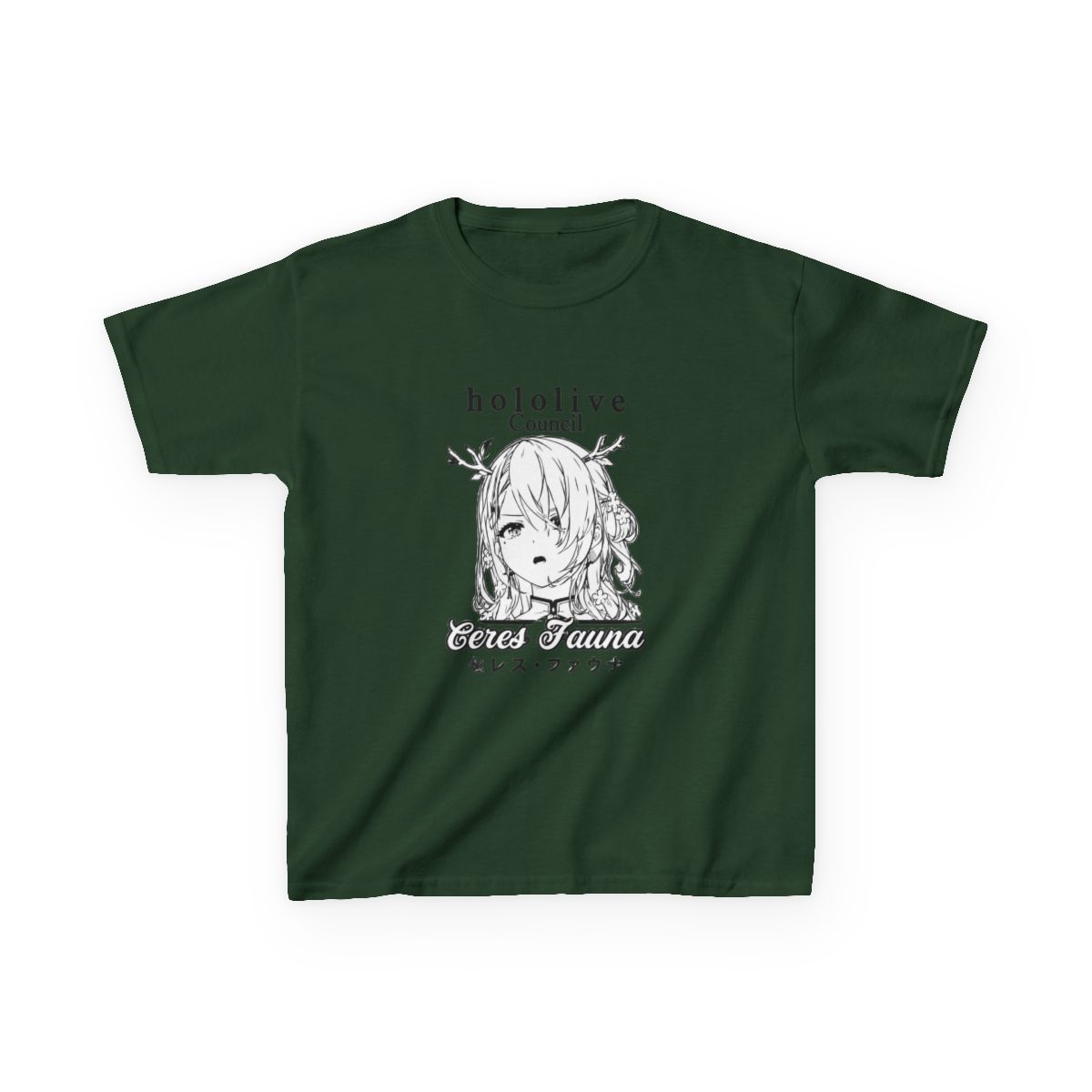 Ceres Fauna Hololive English Council Kids T-Shirt - alternate angle 5, merchandise