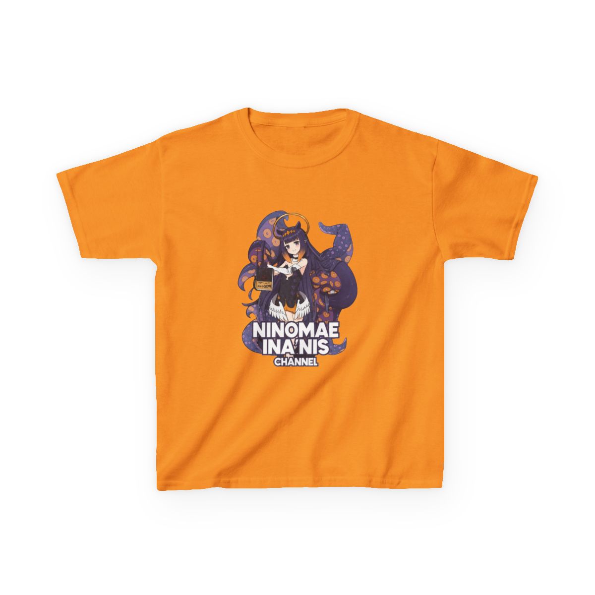 Hololive EN - Ninomae Ina'nis Channel Kids T-Shirt - alternate angle 4, merchandise