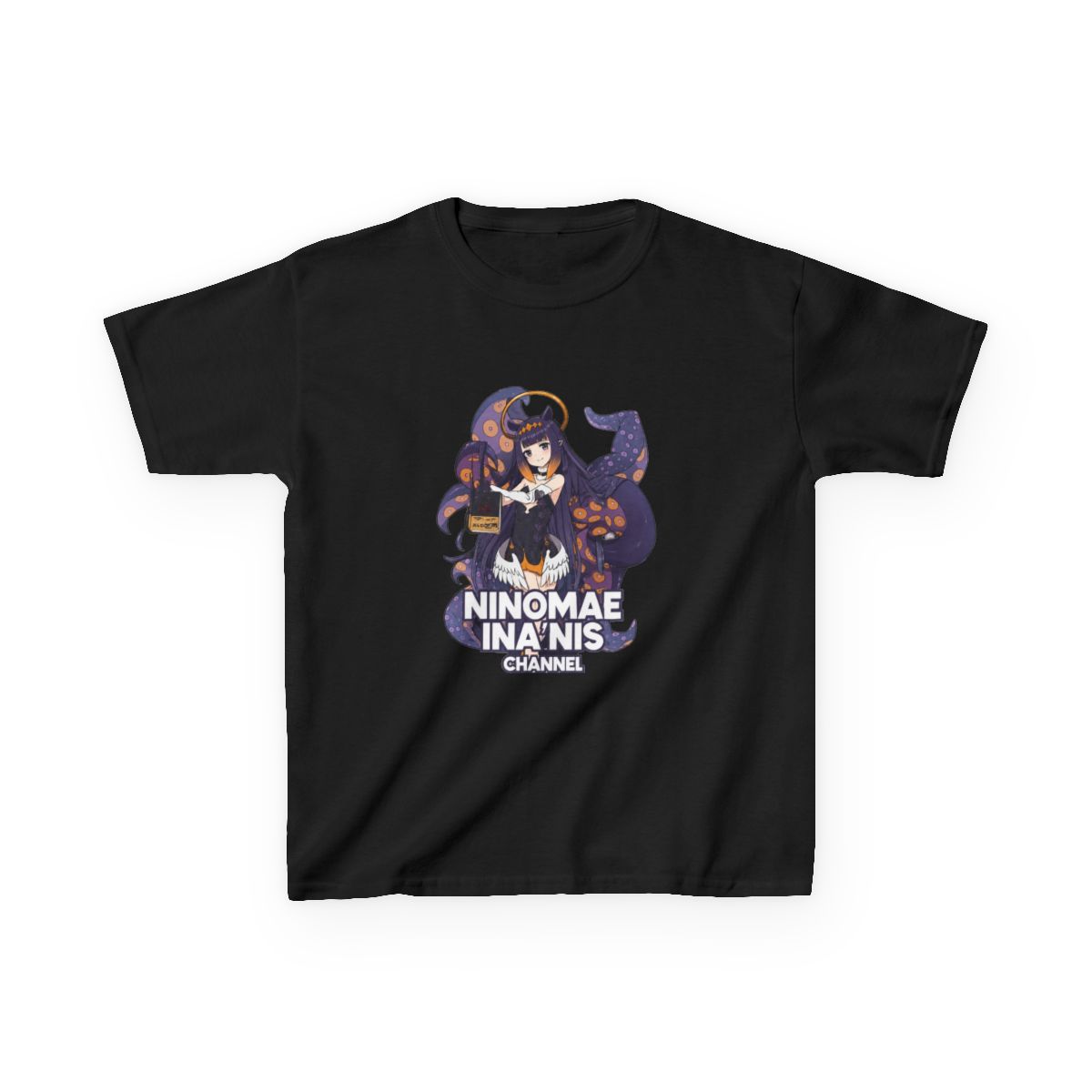Hololive EN - Ninomae Ina'nis Channel Kids T-Shirt - alternate angle 2, merchandise