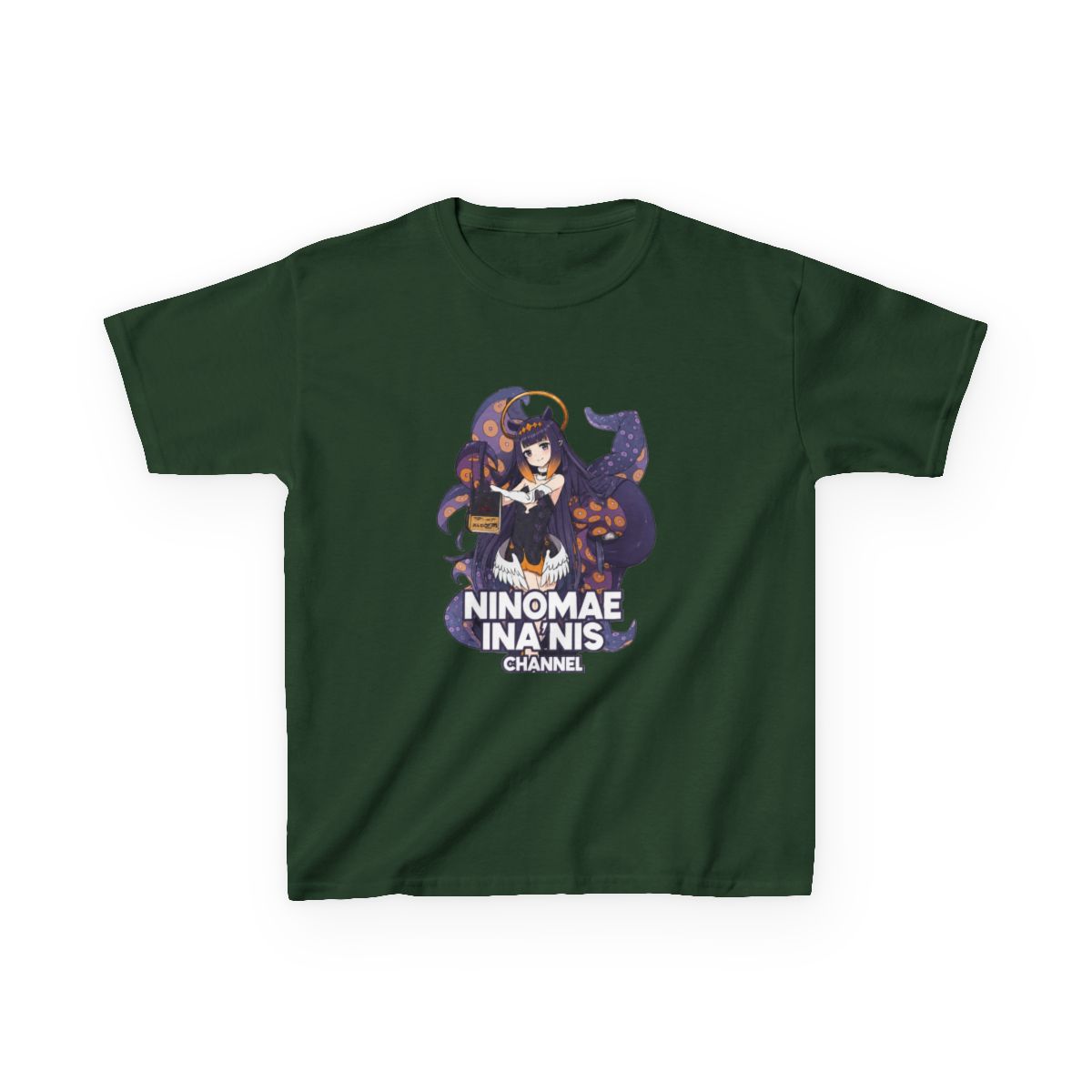 Hololive EN - Ninomae Ina'nis Channel Kids T-Shirt - alternate angle 5, merchandise