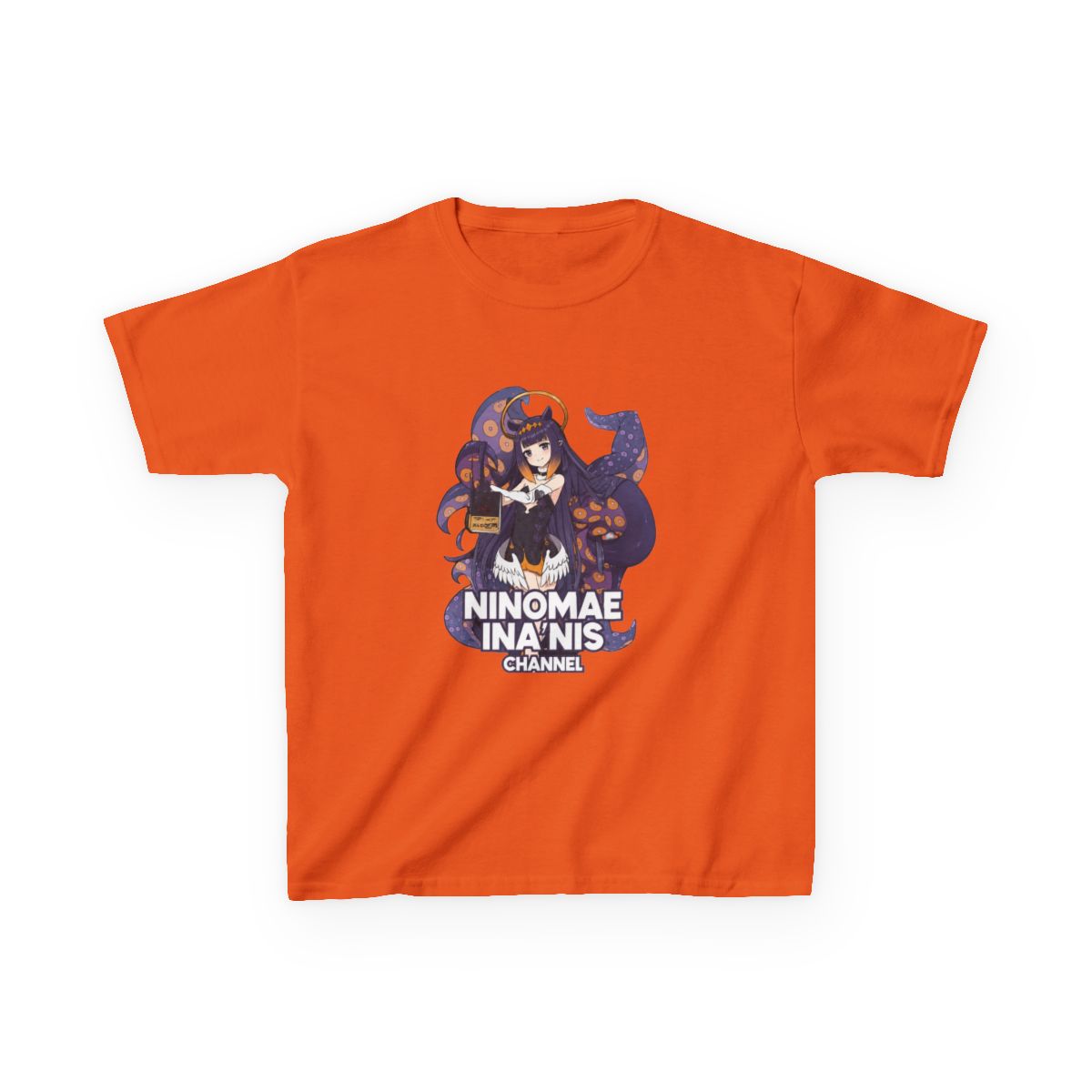 Hololive EN - Ninomae Ina'nis Channel Kids T-Shirt - alternate angle 5, merchandise