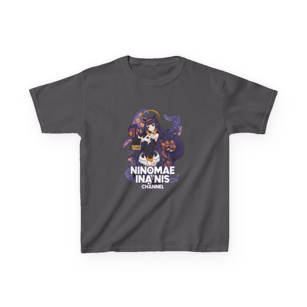 Hololive EN - Ninomae Ina'nis Channel Kids T-Shirt - alternate angle 4, merchandise